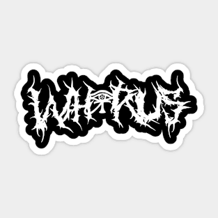 Whorus band Deathcore Sticker